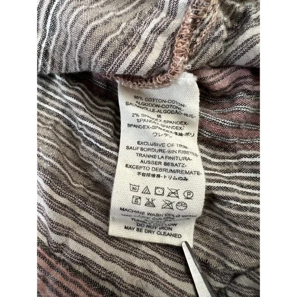 Free People Women's Oversized High Tide Shirt Pink Sands Stripe Size XS - Picture 6 of 9